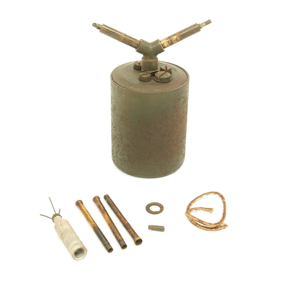 Original WWII German 1941 Bouncing Betty S-Mine - Maker Marked
