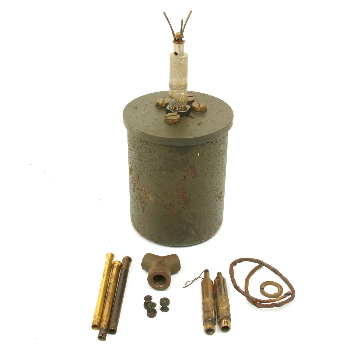 Original WWII German 1941 Bouncing Betty S-Mine with Shrapnel