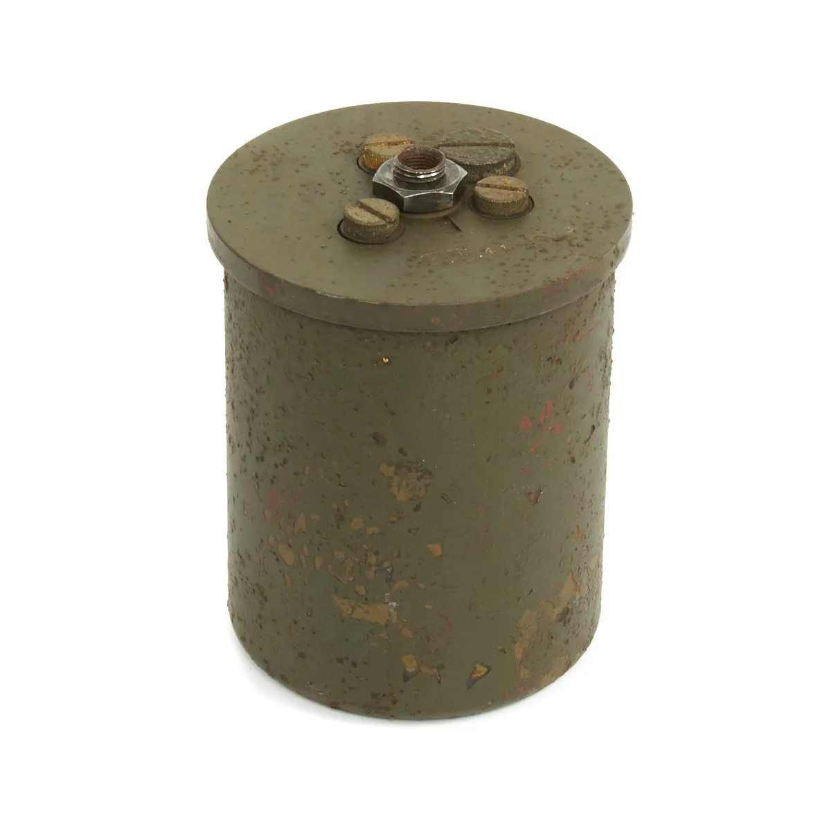 Original WWII German 1941-dated Bouncing Betty S-Mine with Shrapnel - Maker marked