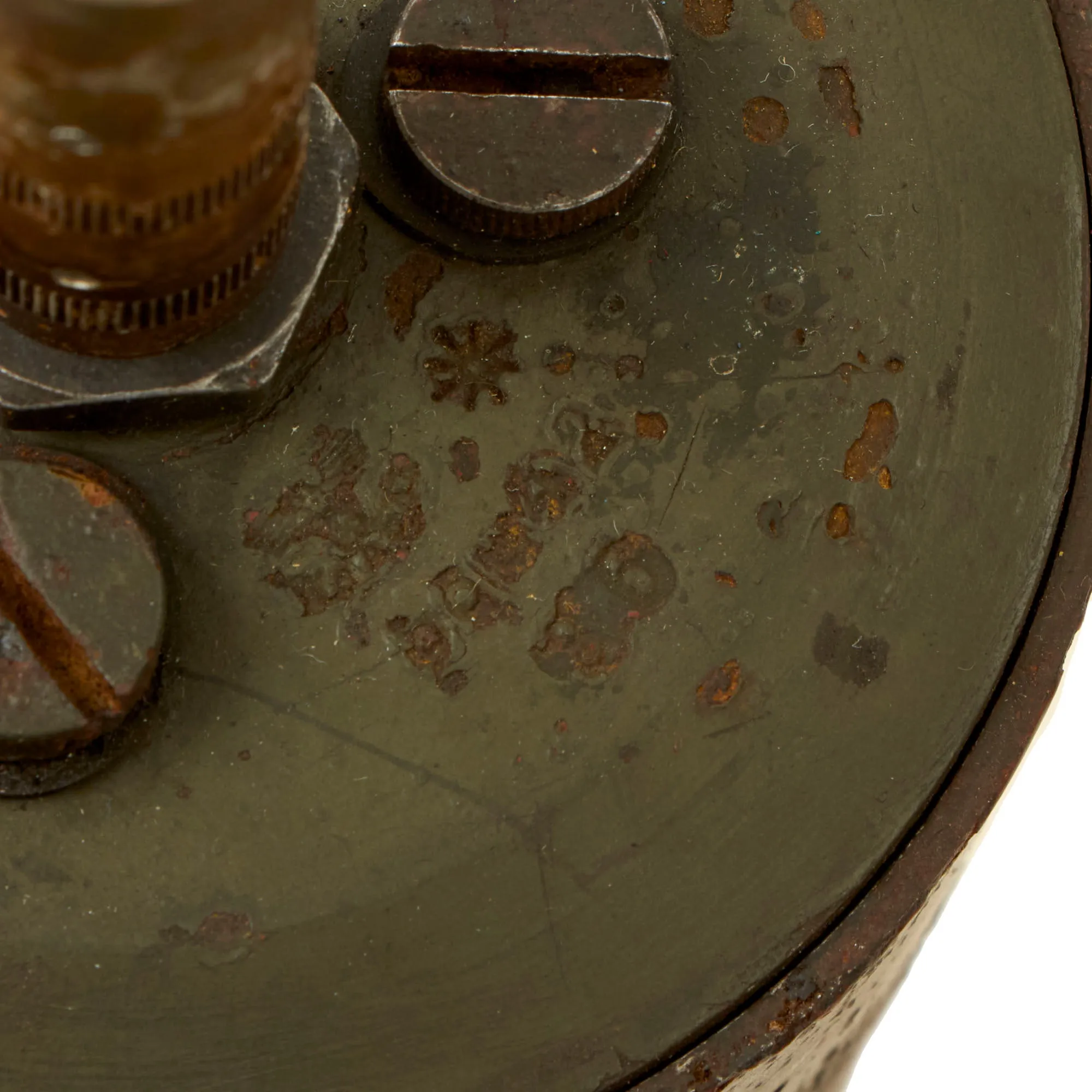 Original WWII German 1942 Dated Inert Bouncing Betty S-Mine with Pressure Fuse by Theodor Wuppermann GmbH
