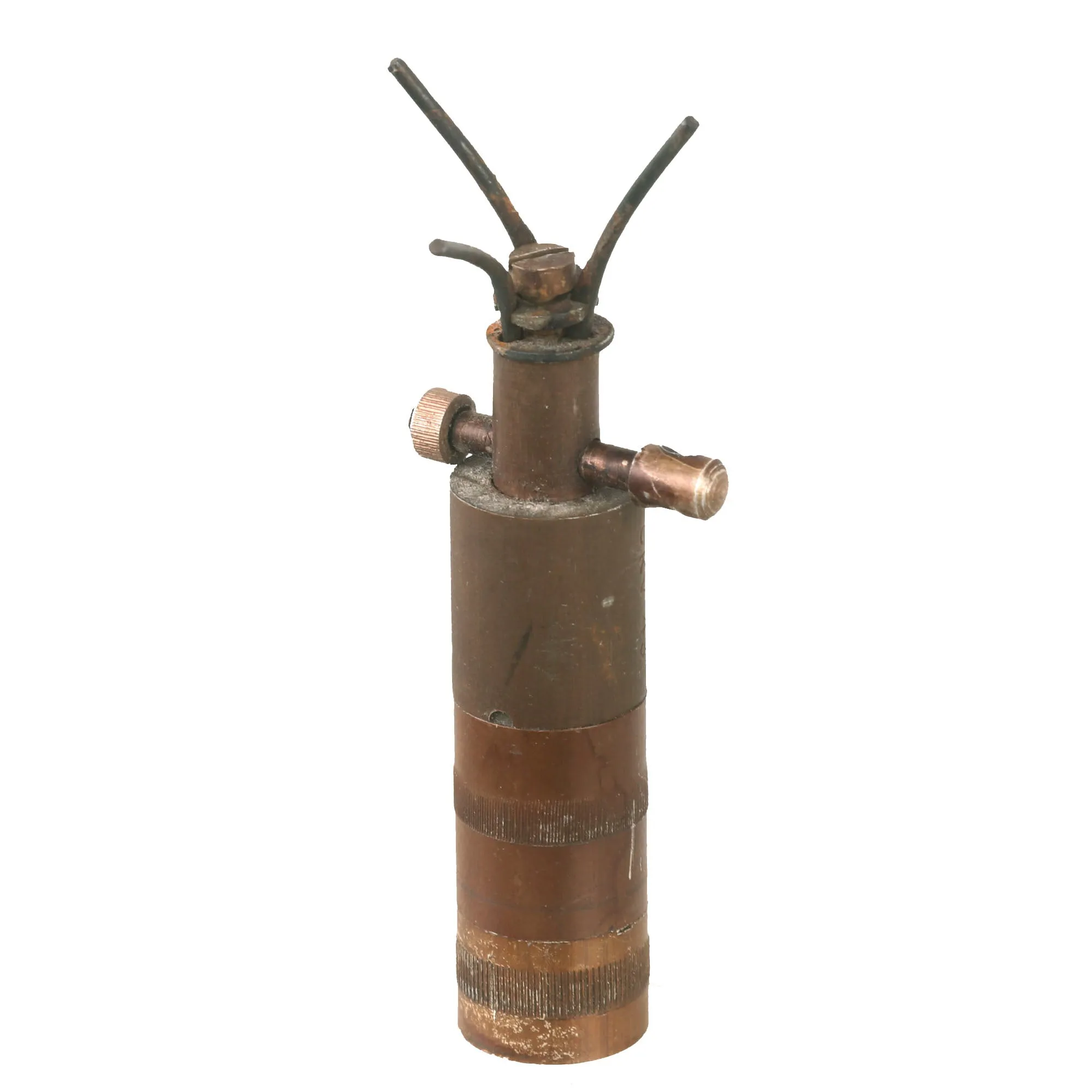 Original WWII German 1943 Dated Inert Bouncing Betty S-Mine with Pressure Fuse by Schaltbau GmbH & Deutsche Armaturenfabrik Leipzig