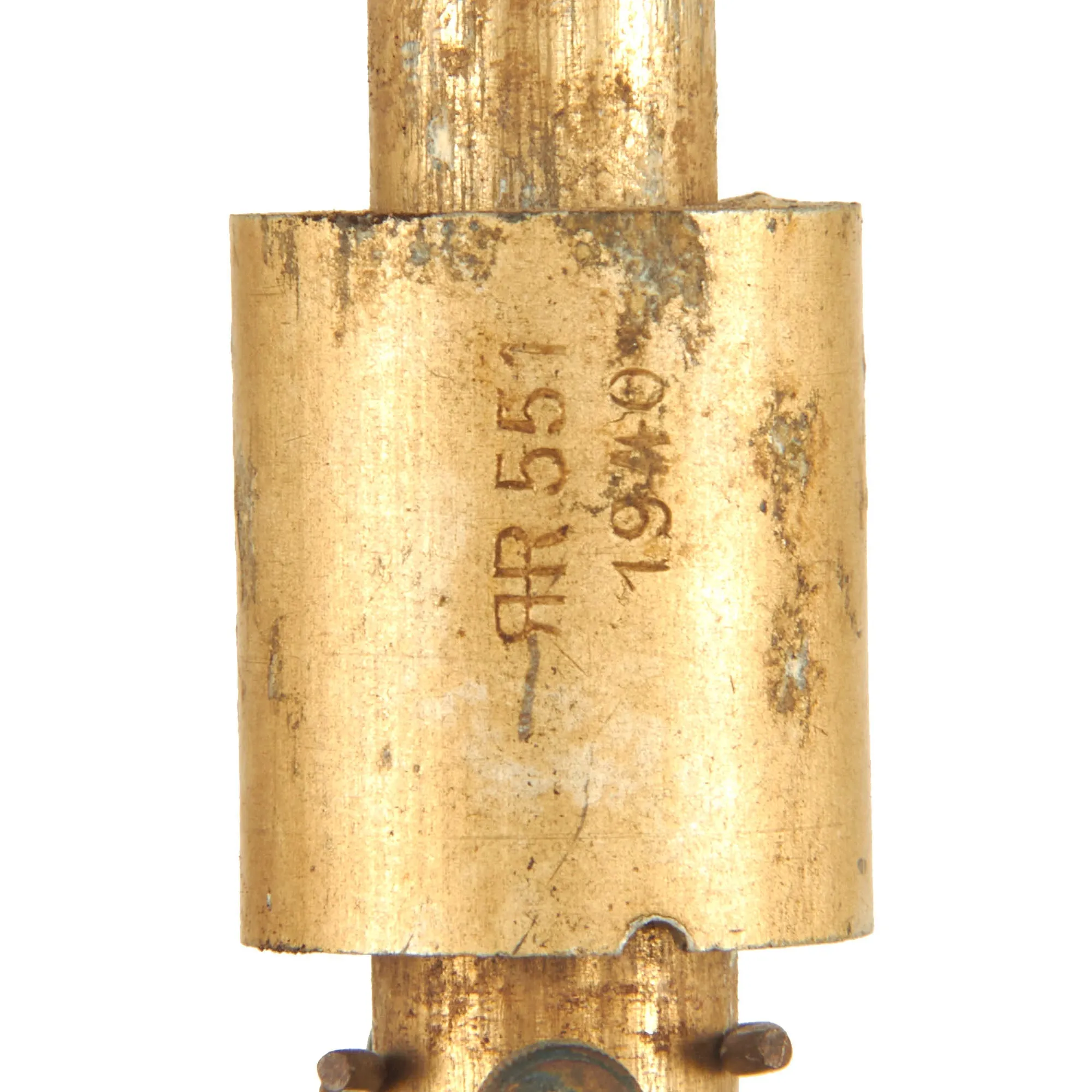 Original WWII German Bouncing Betty S-Mine with Original Shrapnel and 1940 Dated Pressure Fuse
