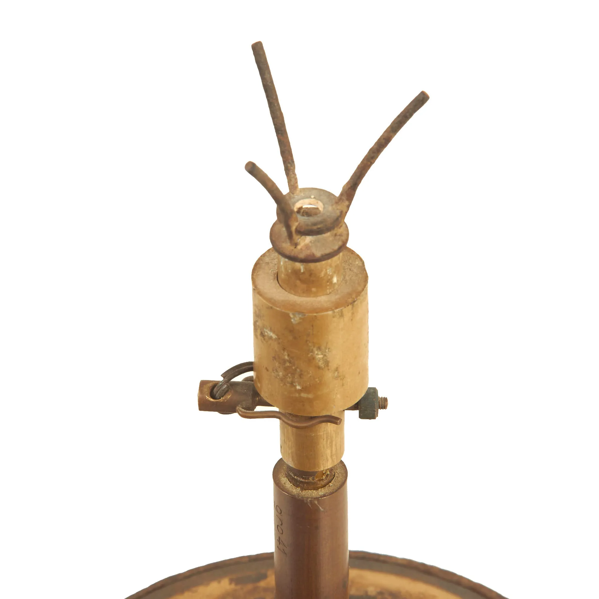 Original WWII German Bouncing Betty S-Mine with Original Shrapnel and 1940 Dated Pressure Fuse