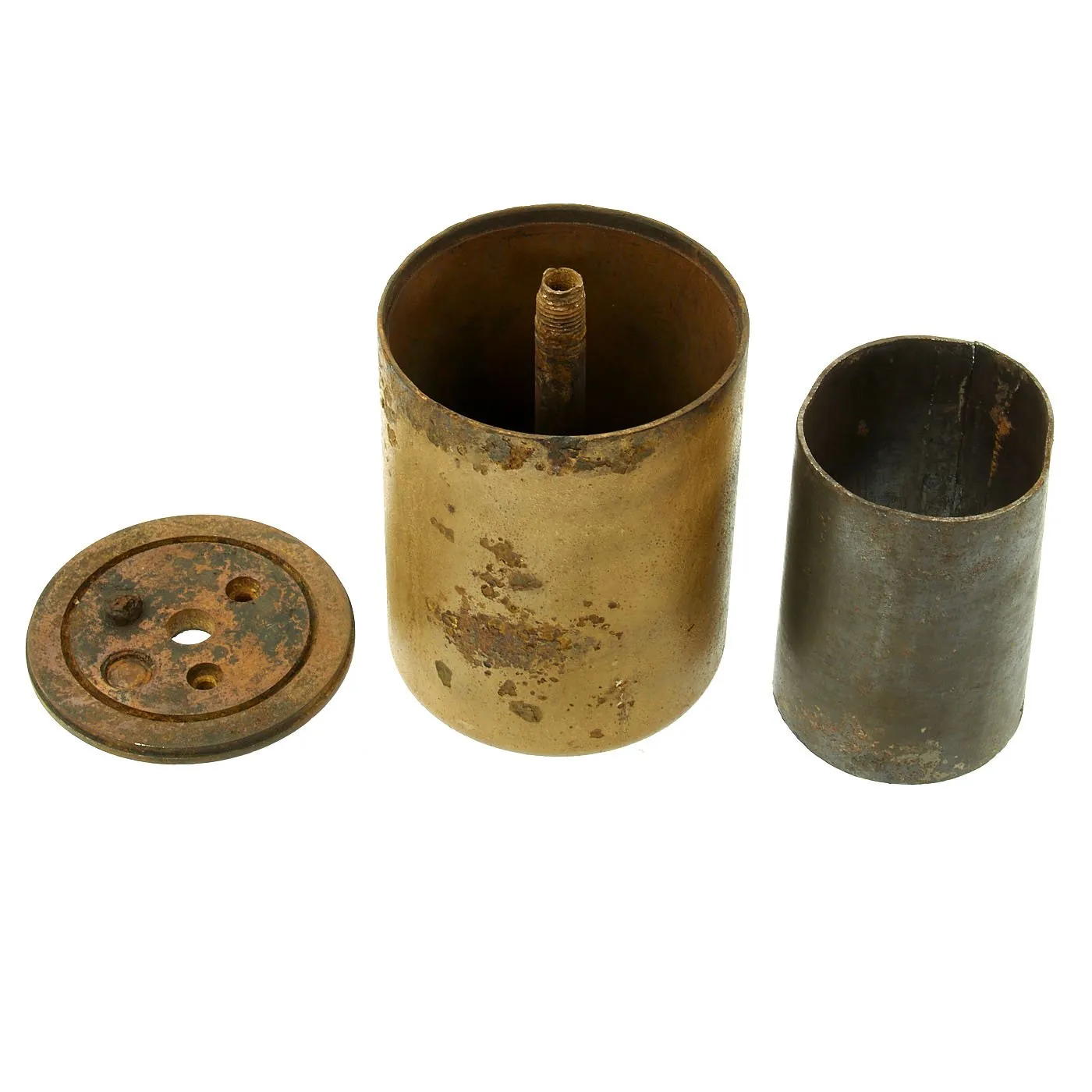 Original WWII German Bouncing Betty S-Mine with Rare Triple Fuse Elbow