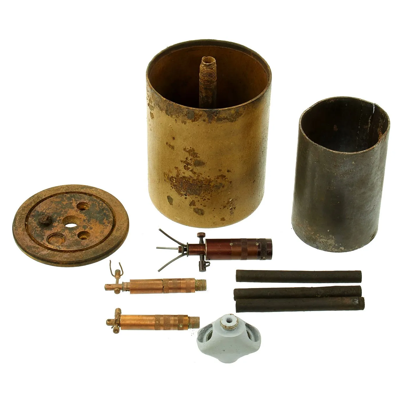 Original WWII German Bouncing Betty S-Mine with Rare Triple Fuse Elbow
