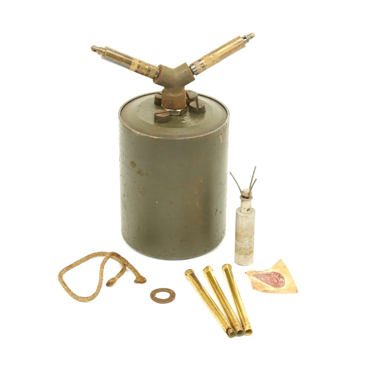 Original WWII German Bouncing Betty S-Mine with Shrapnel - 1939 Dated