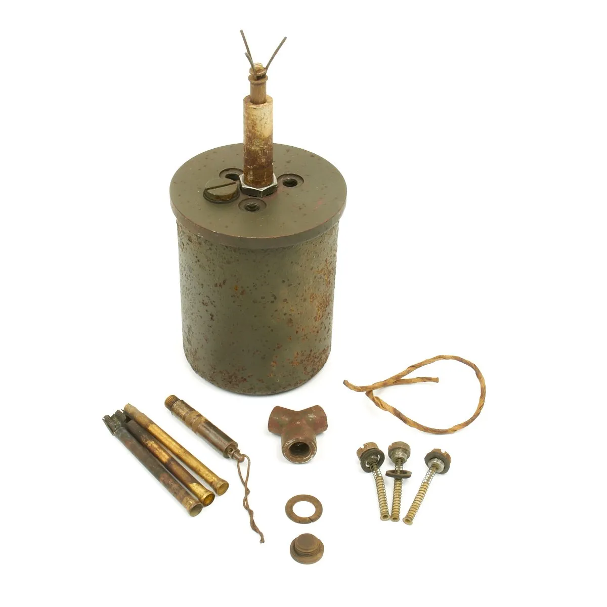 Original WWII German Bouncing Betty S-Mine with Shrapnel - 1941 Dated
