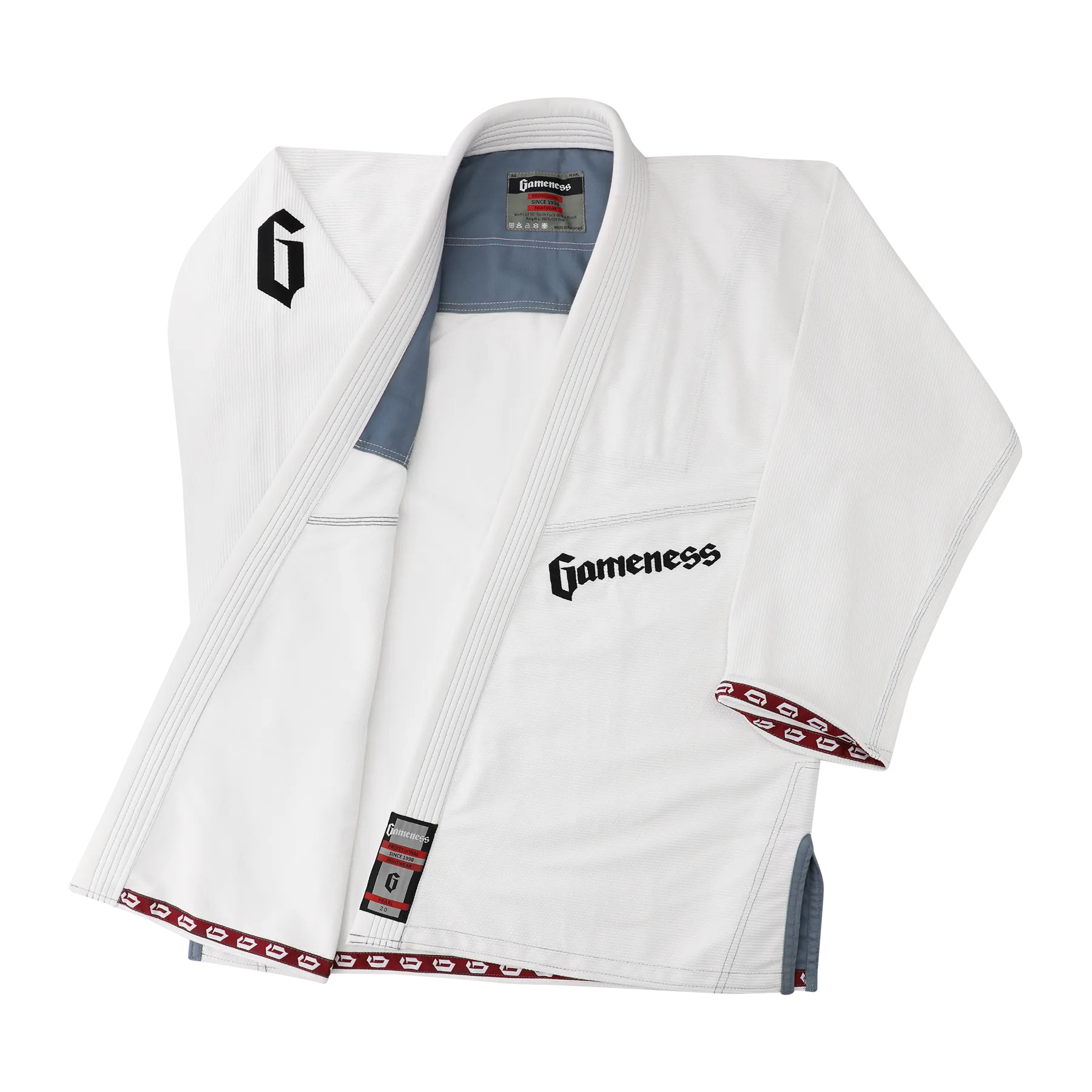 Pearl BJJ Gi 2.0 by Gameness (White, Blue or Black)