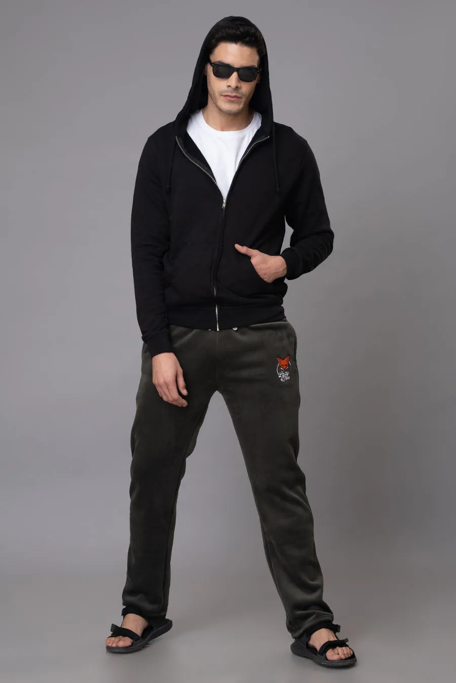 PREMIUM CORDUROY STRAIGHTFIT LOWER -DARK GREEN