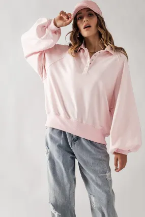 Soft Touch Quarter Snap Pullover Sweatshirt