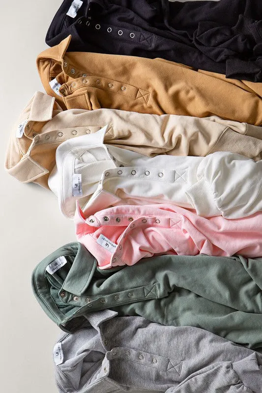 Soft Touch Quarter Snap Pullover Sweatshirt