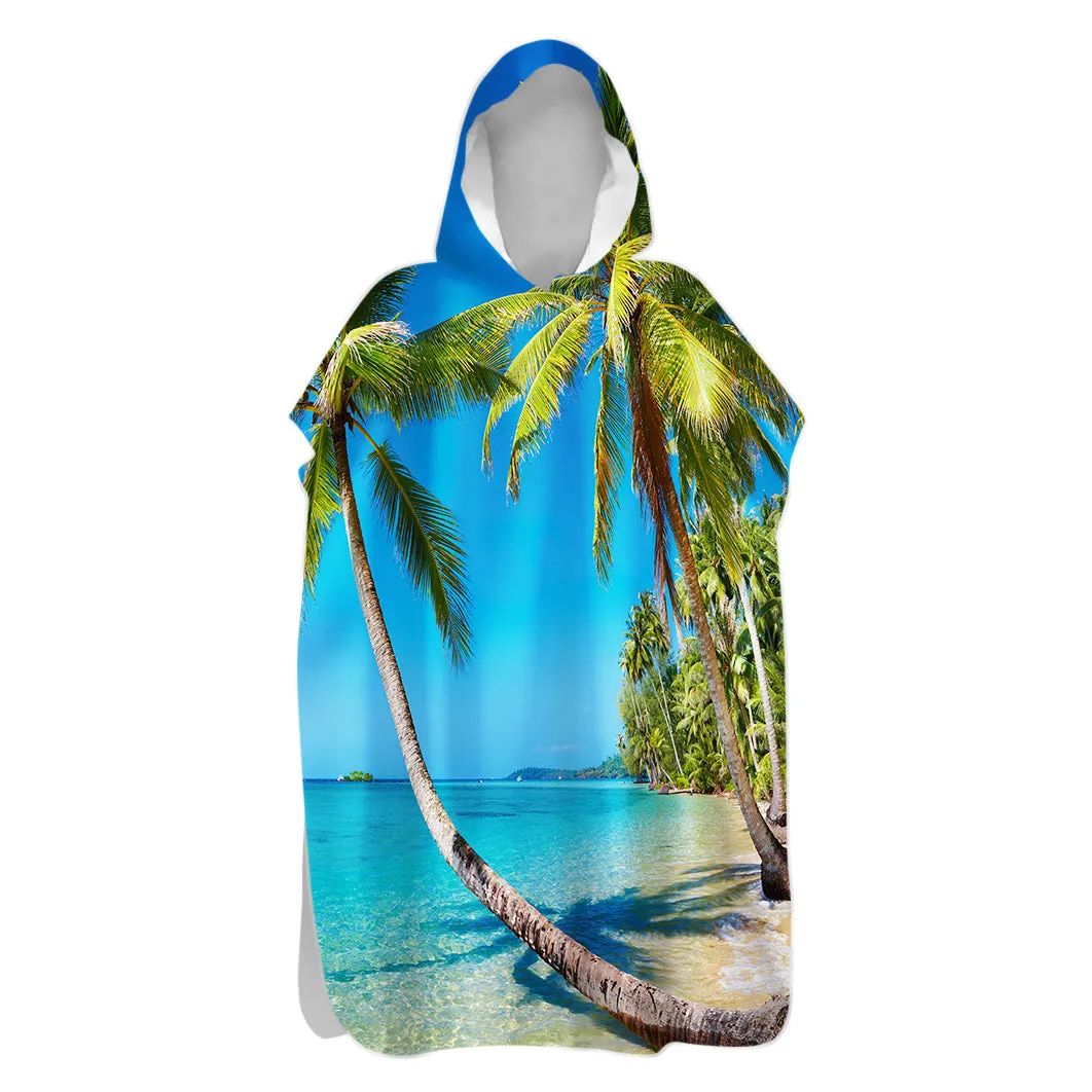 Summer in St. Thomas Hooded Beach Poncho