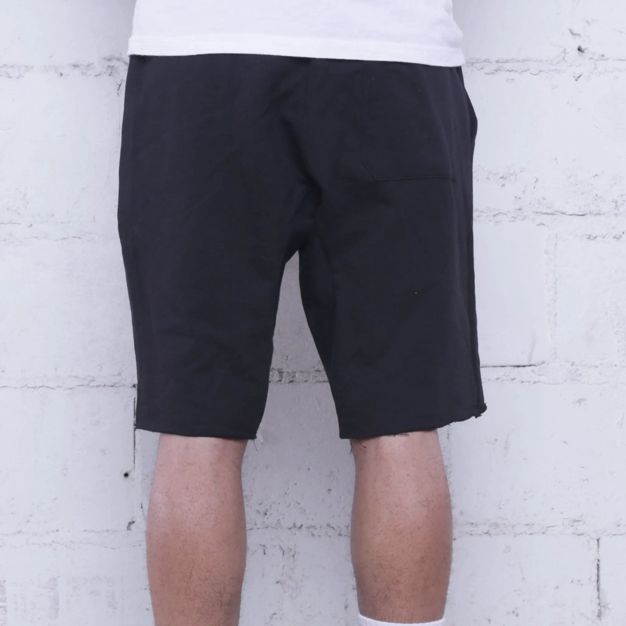 Triple Beam Premium Terry Shorts Black