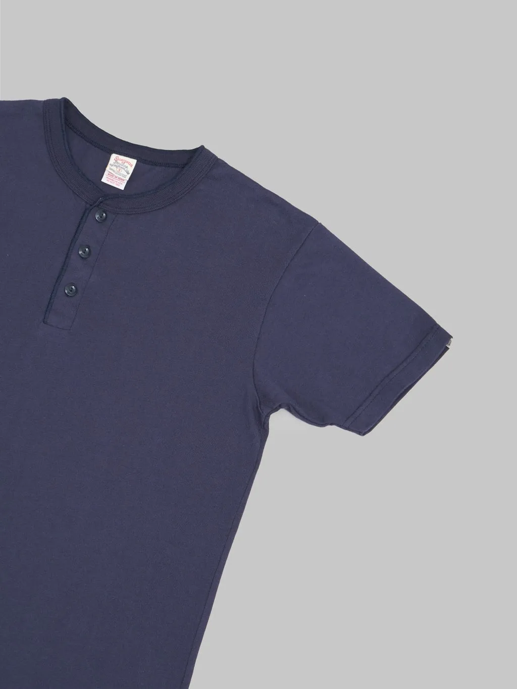 UES Ramayana Henley Neck T-Shirt Navy