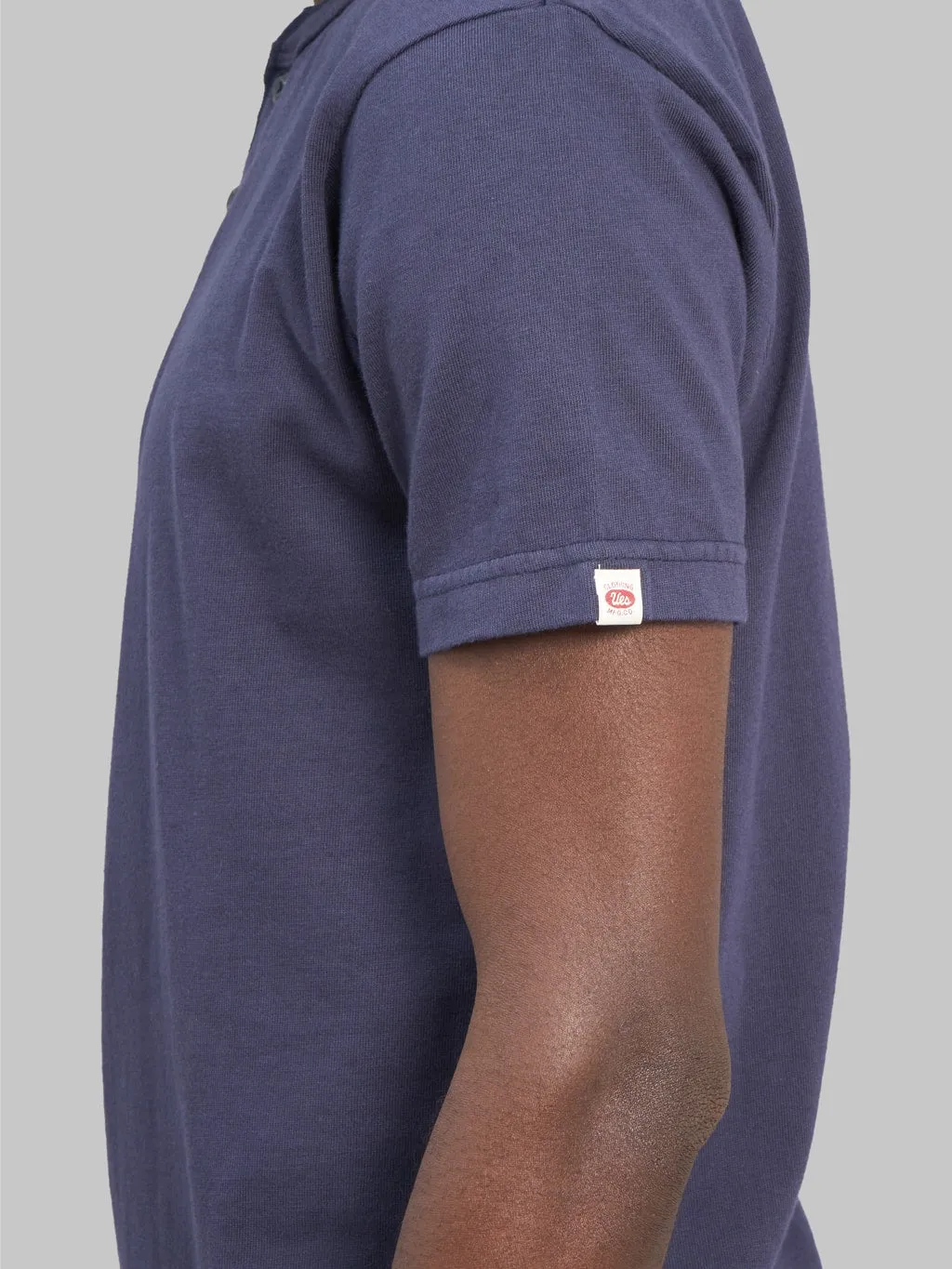 UES Ramayana Henley Neck T-Shirt Navy