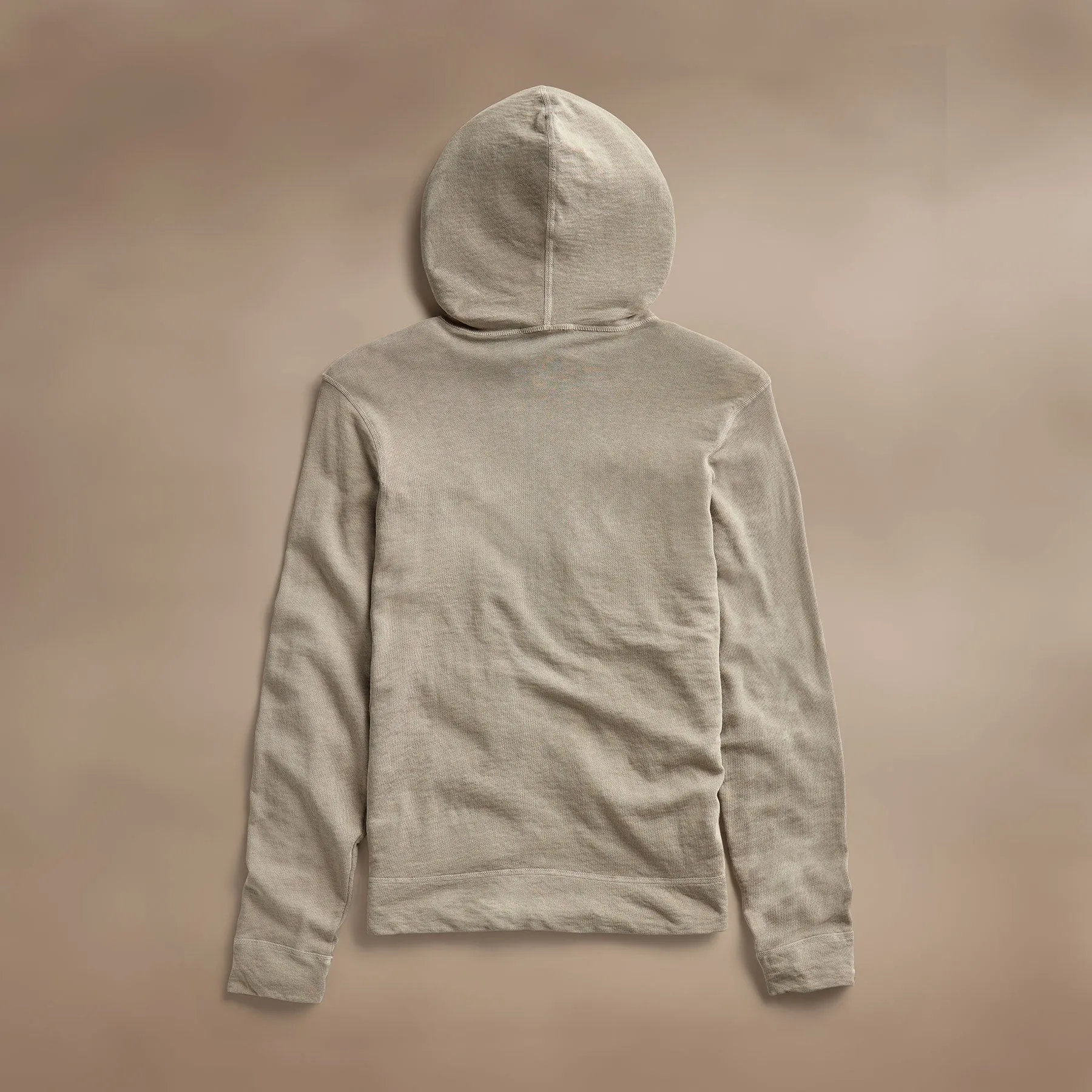 Vintage French Terry Zip Up Hoodie - Overcast Pigment