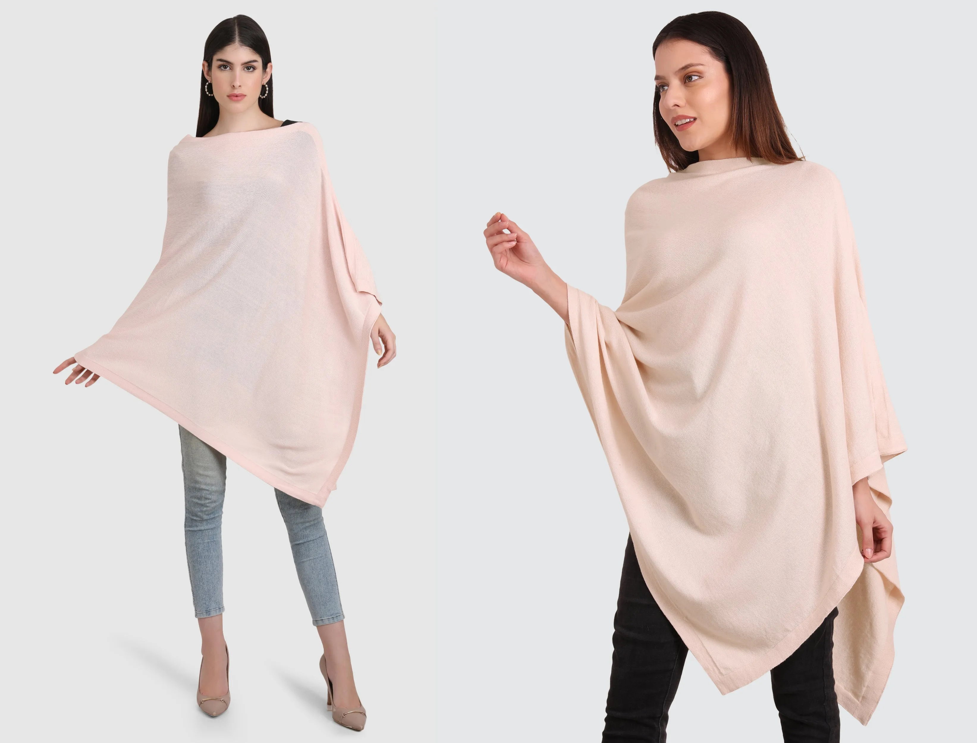 Viverano Classic Women's Knit Poncho Wrap (Organic Cotton) - 13 Colors